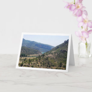 Cartão Paisagem de Domeño Viejo em Valência, Espanha