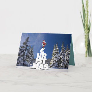 Cartão Paisagem de inverno de Natal