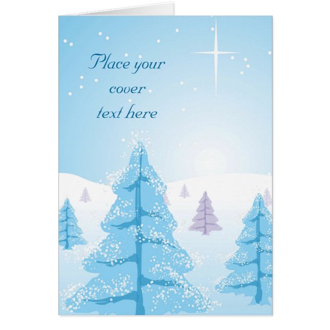 Cartão Paisagem de Natal (Frente)