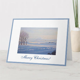 Cartão Paisagem de Natal islandesa por Pola.B.Alex Card