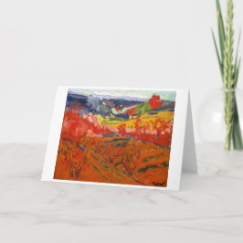 Cartão Paisagem de Outono | Maurice de Vlaminck |