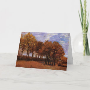 Cartão Paisagem de Outono por Vincent van Gogh