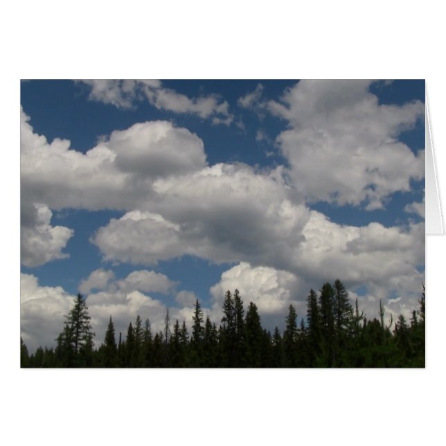 Cartão Paisagem de Skyscape no Oregon (Frente Horizontal)