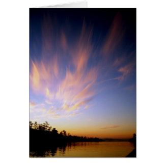 Cartão Paisagem do Lago Ladoga