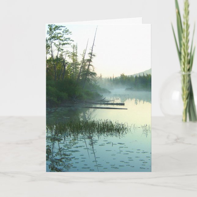 Cartão Paisagem do pântano da água da árvore (Frente)