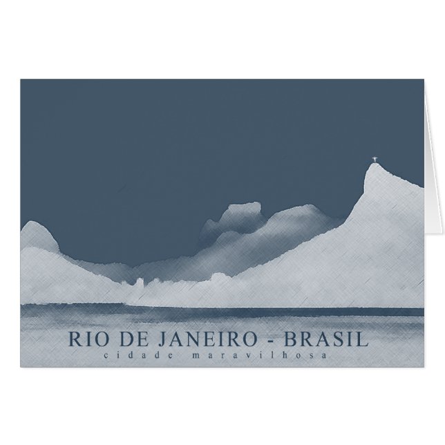 Cartão paisagem do rio de janeiro (Frente Horizontal)