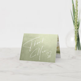 Cartão Paisagem em Aquarela Obrigado Sage Verde ID786