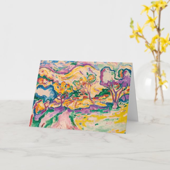 Cartão Paisagem em La Ciotat | Georges Braque | (Flor Amarela)