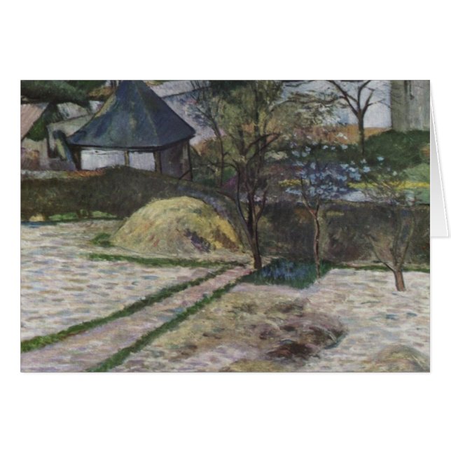 Cartão Paisagem em Osny - 1881 (Frente horizontal)