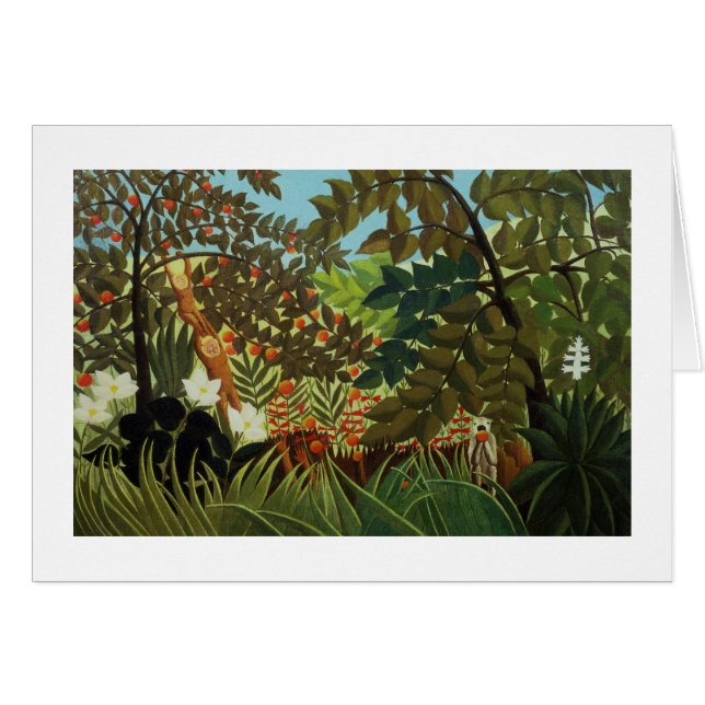 Cartão Paisagem exótica (Frente Horizontal)