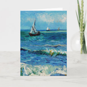 Cartão Paisagem Marinha em Les Saintes-Maries Arte Fina