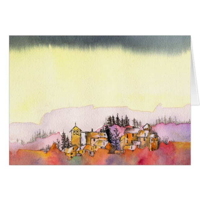 Cartão Paisagem minúscula (Frente Horizontal)