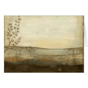 Cartão Paisagem solar moderna - Pintura a óleo