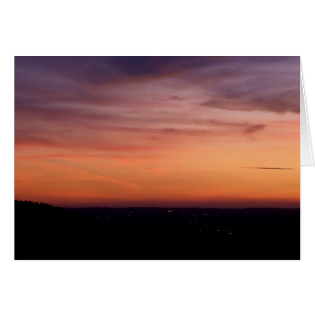 Cartão Paisagem Sunset (Frente Horizontal)