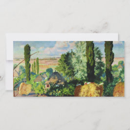 Cartão Paisagem ucraniana (Fazendas rurais) (Arte da Ucrâ