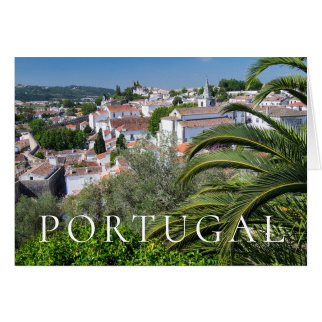 Cartão paisagem urbana de Aveiro, Portugal (Frente Horizontal)