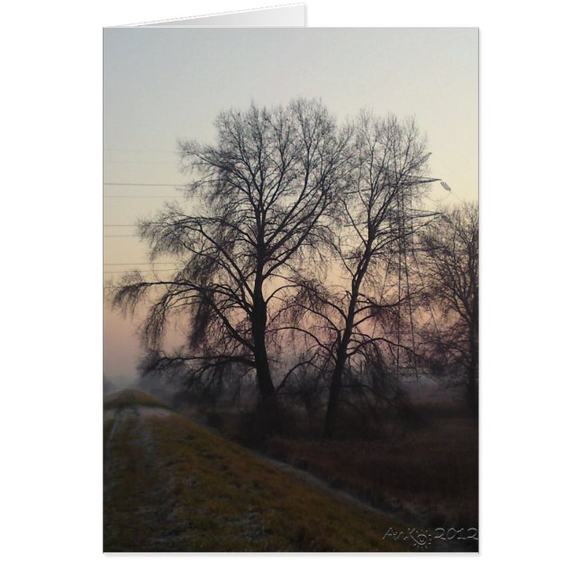 Cartão Paisagens 1 de Mazovian (Frente)