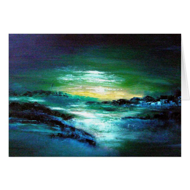 Cartão Paisagens irlandesas - COSTA do KERRY (Frente Horizontal)