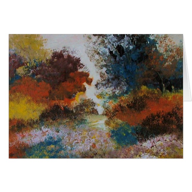 Cartão Paisagens irlandesas - primavera (Frente Horizontal)