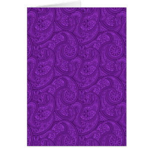 Cartão Paisley roxo