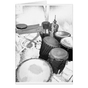 Cartão paixão percussão