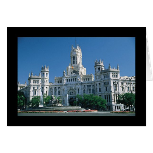 Cartão Palácio de Comunicações de Madrid (Frente Horizontal)