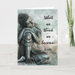Cartão Palavras calmas de Buddha da sabedoria