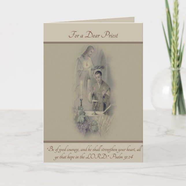 Cartão Palavras Católicas de Incentivo (Frente)