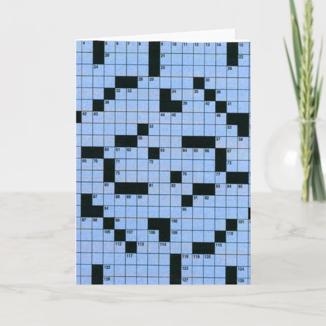 Cartão Palavras cruzadas (Frente)