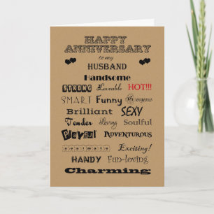 Cartão Palavras de Louvor ao Marido Feliz Aniversário