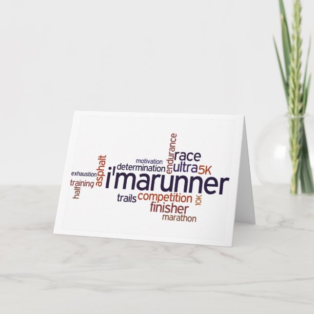 Cartão Palavras de Runner (Frente)