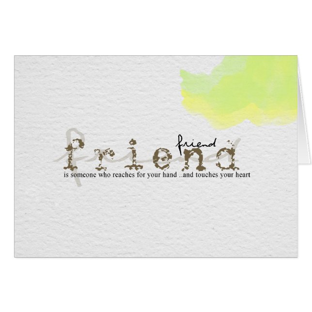 Cartão palavras do endearment (Frente horizontal)