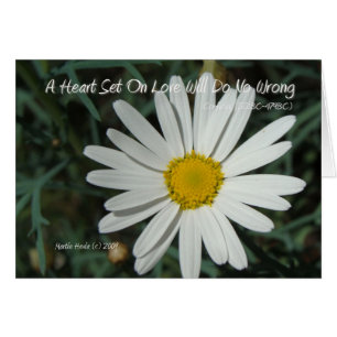 Cartão Palavras Famosas: Love - White Daisy Card Series (