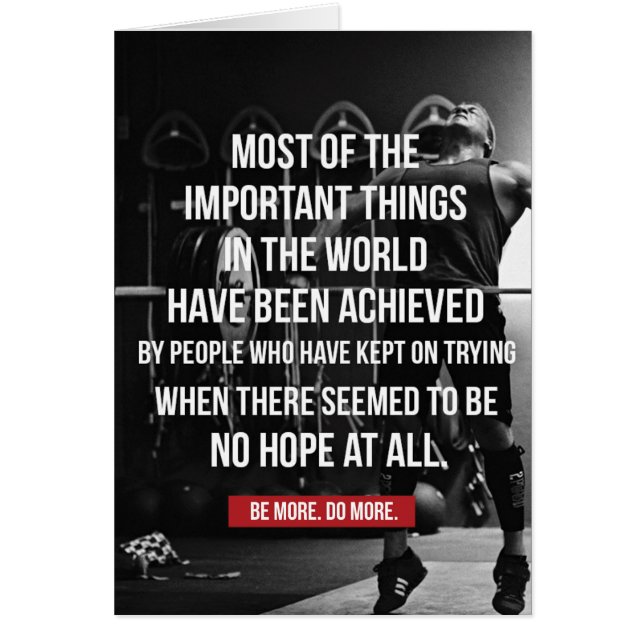 Cartão Palavras Motivacionais de Arranjo de Peso - Esclar (Frente)