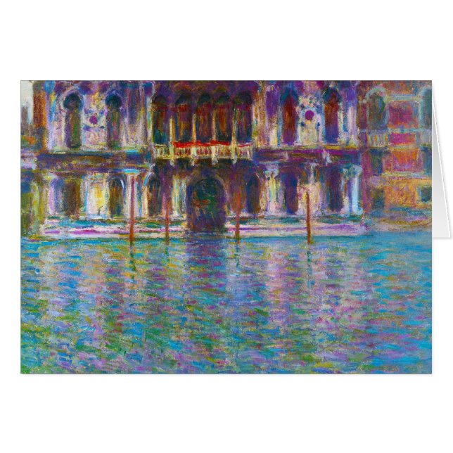 Cartão Palazzo Contarini Claude Monet (Frente horizontal)