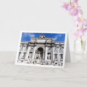 Cartão Palazzo Poli e Fonte da Trevi, Roma