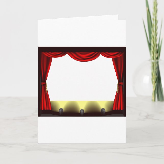 Cartão Palco de teatro (Frente)
