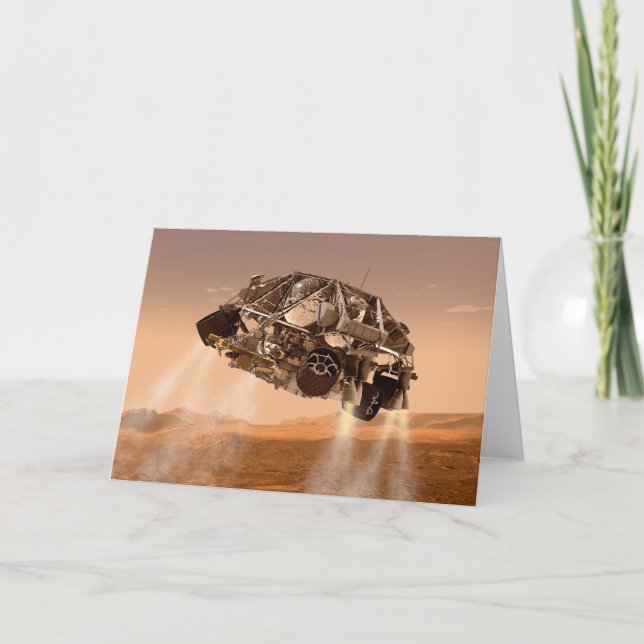 Cartão Palco Rover & Descent Para O Laboratório De Ciênci (Frente)