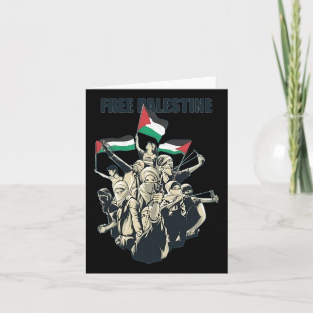 Cartão Palestina livre (Frente)
