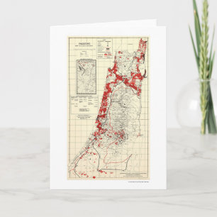 Cartão Palestine Village Map 1949