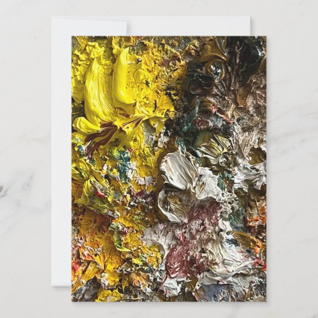 Cartão Paleta de artistas #1 (Frente)