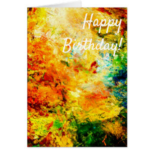 Cartão Paleta de artistas colorida