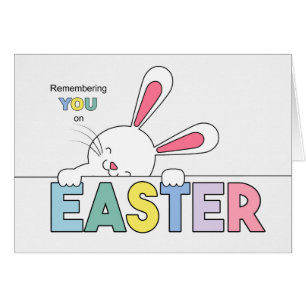 Cartão Paleta de cores de Coelho e Pastel Doce da Páscoa