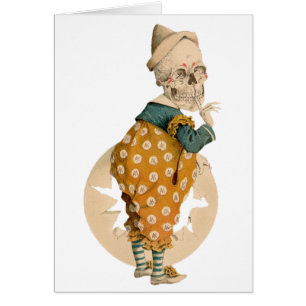 Cartão Palhaço esqueletal