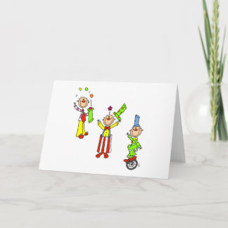 Cartão Palhaços de circo