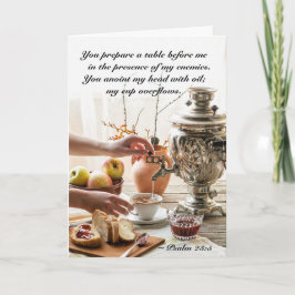 Cartão Palma 23 O Senhor é o meu Pastor Bíblia Verso