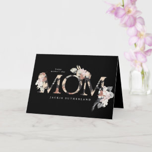 Cartão Pampas Grass Floral Tropical Boho Moderno Dia da M