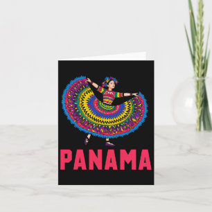 Cartão Panamá Dançando Cultura Folclórica Tradição Panamá