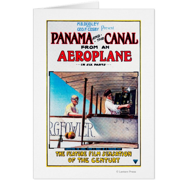 Cartão Panamá e Canal Airplane Movie Promo Poste (Frente)