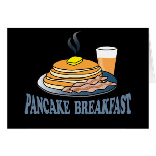 Cartão Pancake Bacon Juice Fundraiser